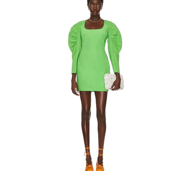green emerald velvet dress The Toni Sequin Dress in Citronnelle 6 main image 0